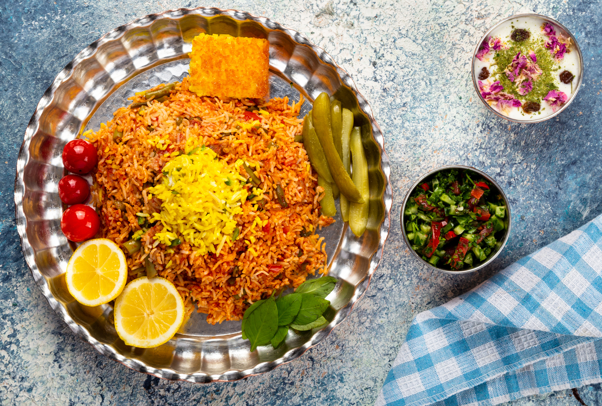 چلو جوجه غذای انصار