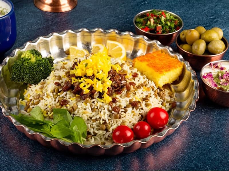 چلو جوجه غذای انصار