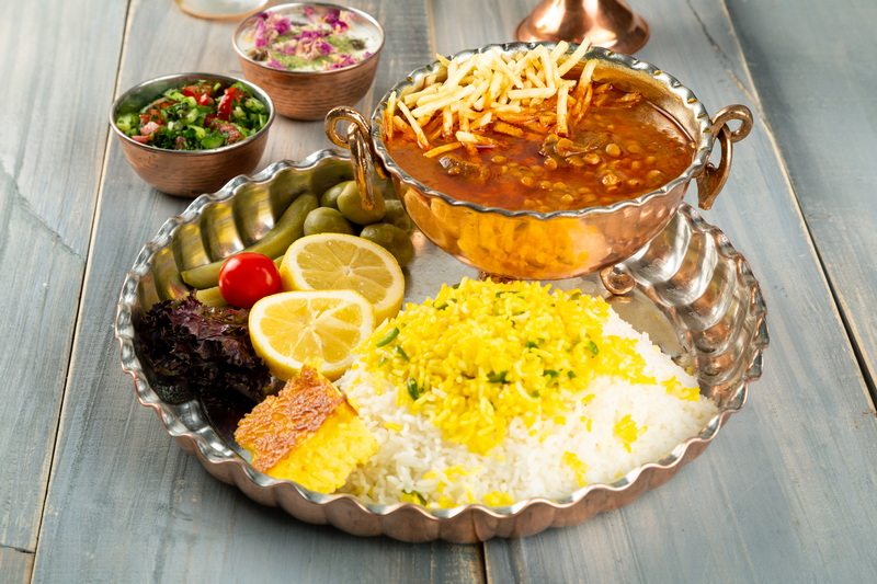 چلو جوجه غذای انصار